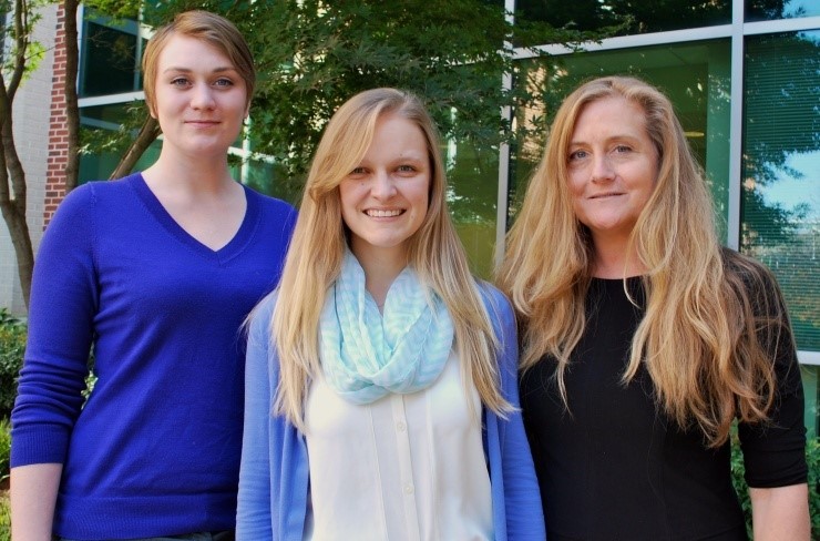 The Coulter Translational Partnership team: (L-R) Shawna Hagen, Katie Merritt, and Rachel Hagan.