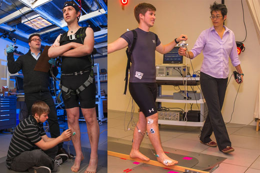 Left image: J. Lucas McKay (far left); Right image: Lena Ting (right). Photographs by Jack Kearse and Tony Benner