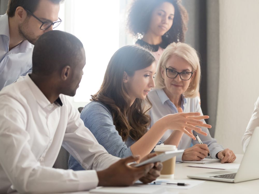 expert leading a discussion