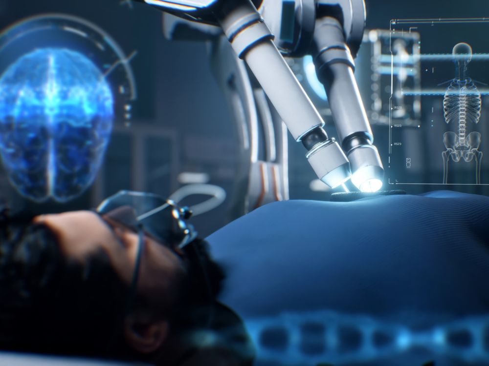 patient with machine