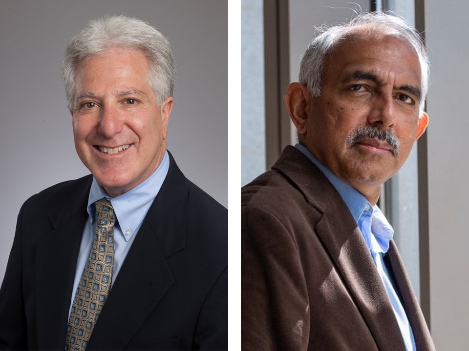 Allan Levey, MD, PhD (left) and K.M. Venkat Narayan, MD, MSc, MBA (right)