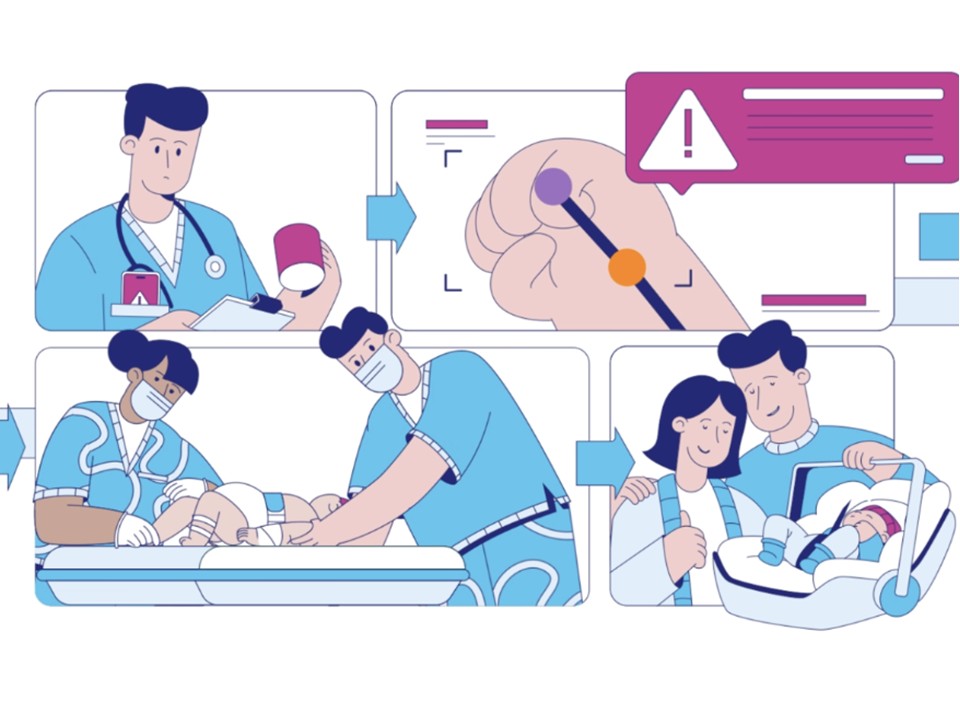 illustration of AI for child health