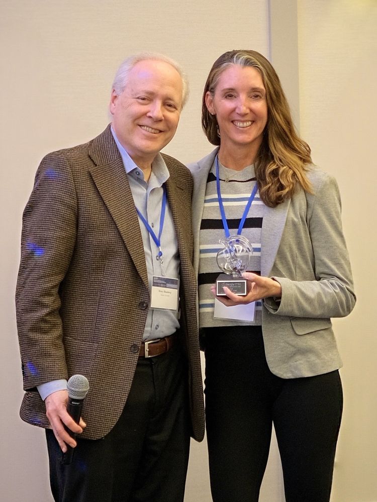 researcher receiving award