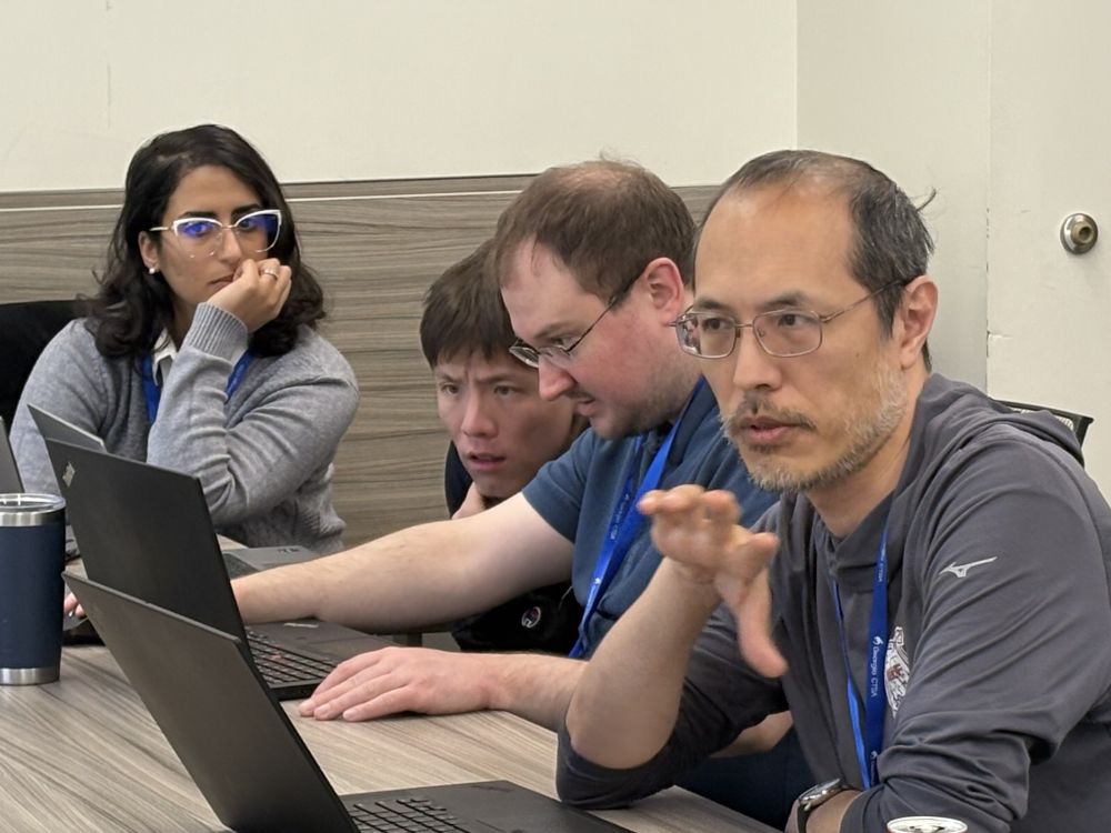 researchers discussing project