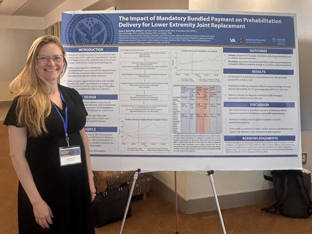 Photo of Dr. Reiff poster presentation at HSR Day
