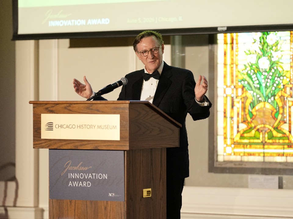 leader receiving award
