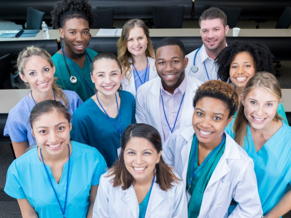 Health professionals smiling for picture