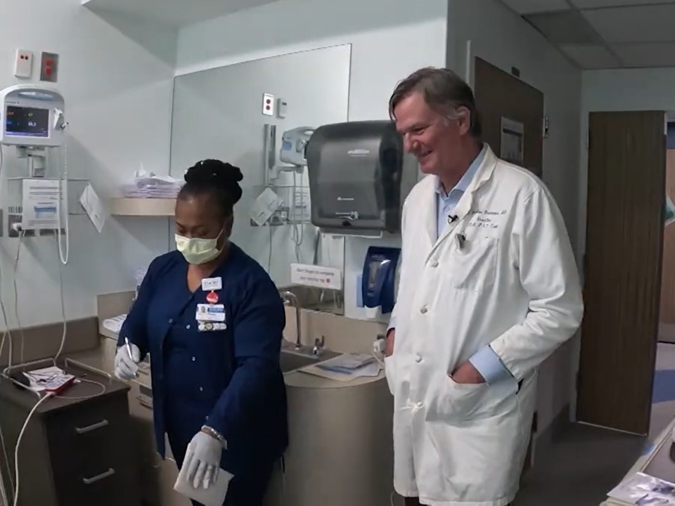 nurse with doctor