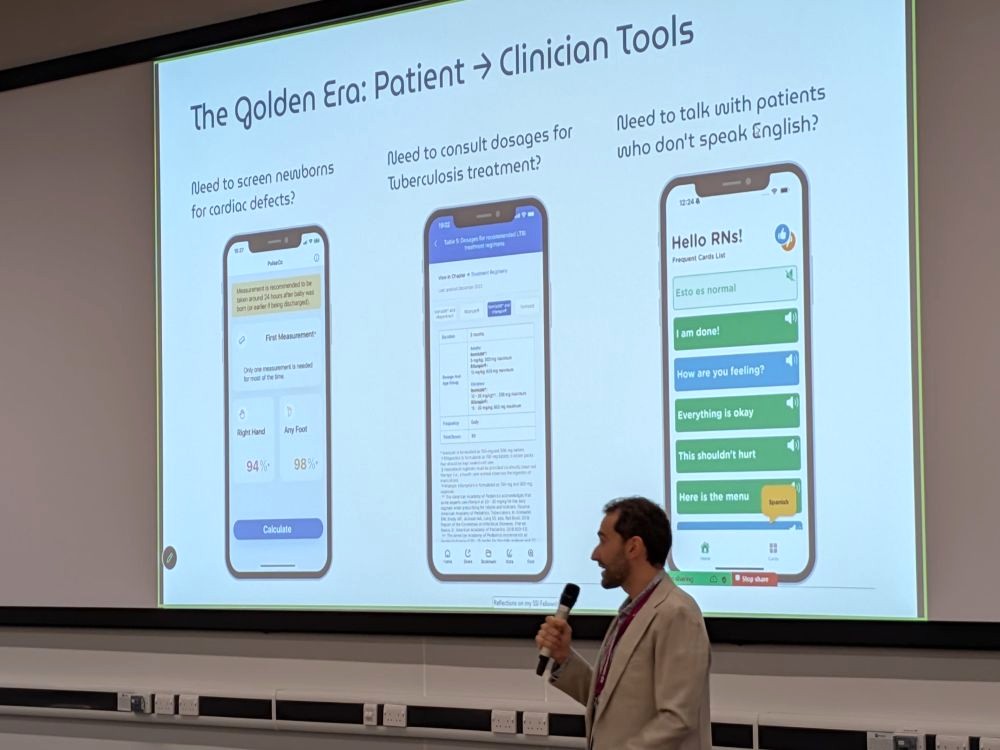 researcher presenting at conference